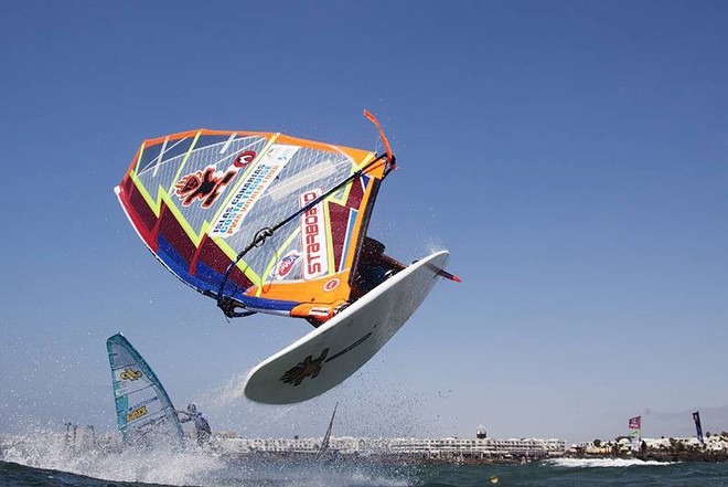 Saragosa Forward loop - PWA Costa Teguise Lanzarote World Cup 2011 ©  John Carter / PWA http://www.pwaworldtour.com